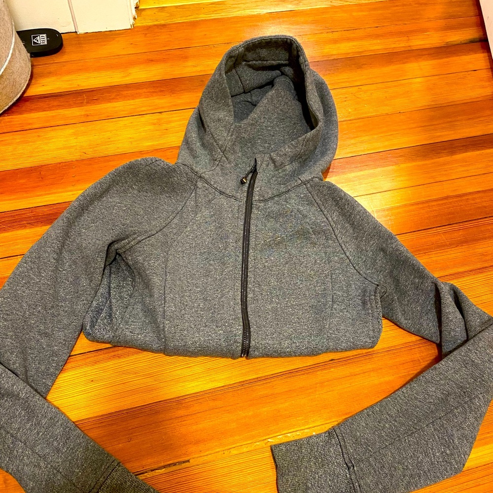 Lululemon gray scuba hoodie